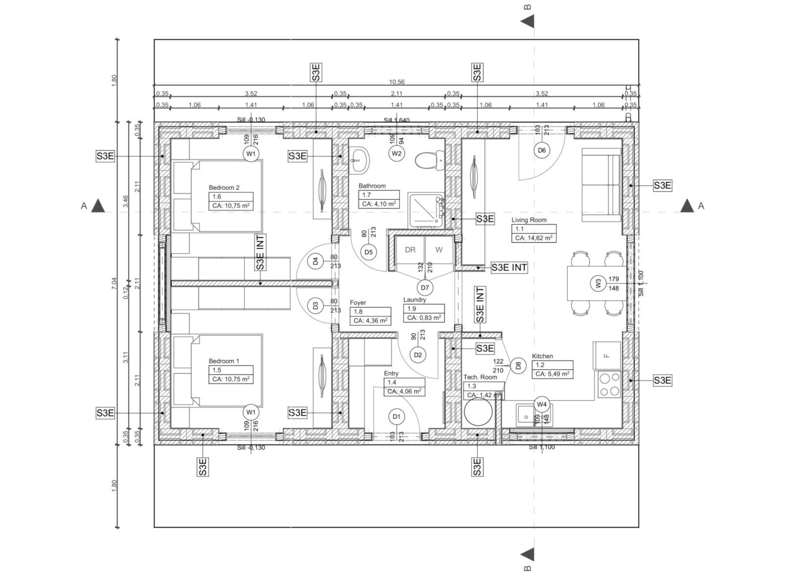 Modular I B HIP Roof Floorplan