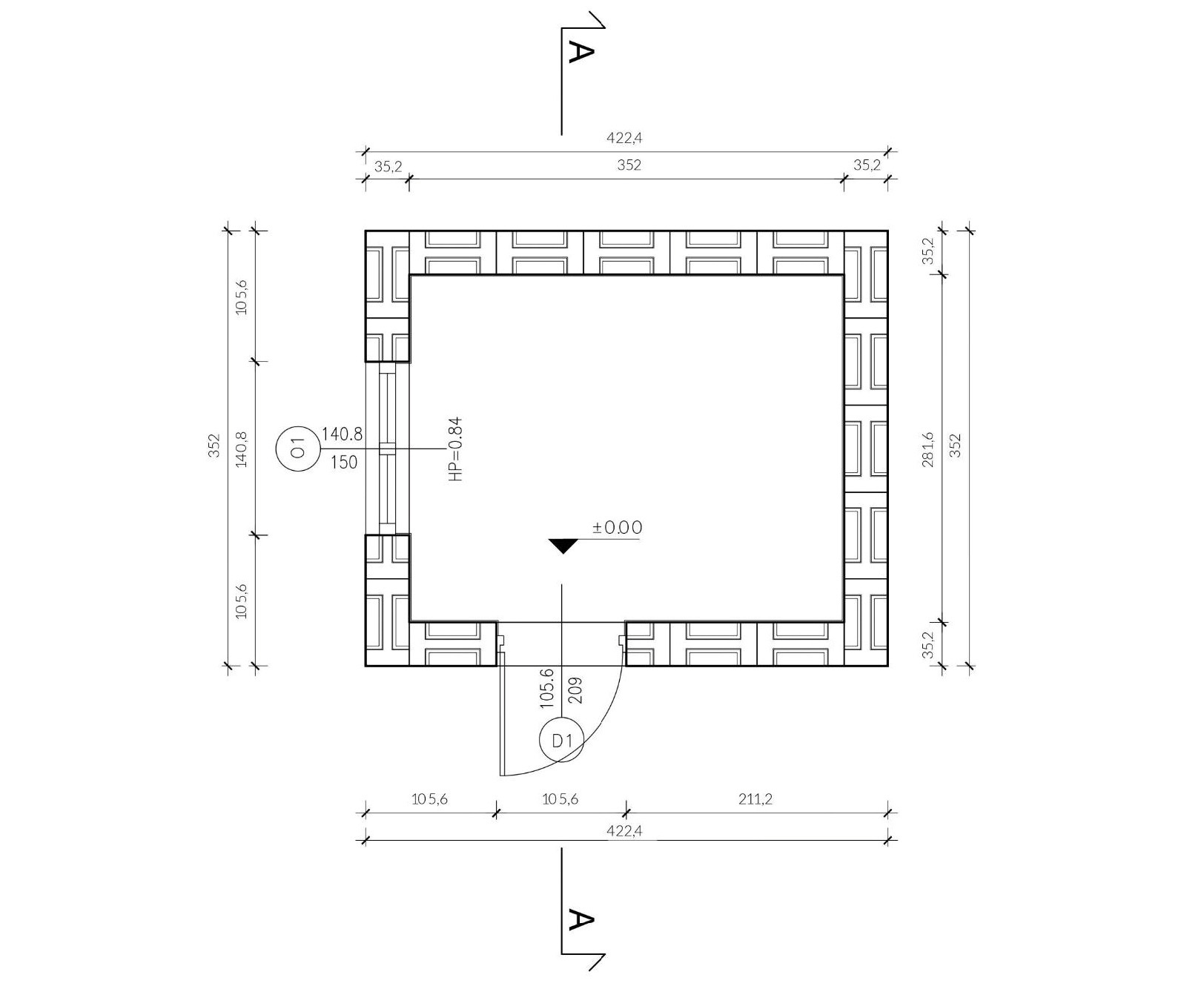 Shed I HIP Roof Floorplan